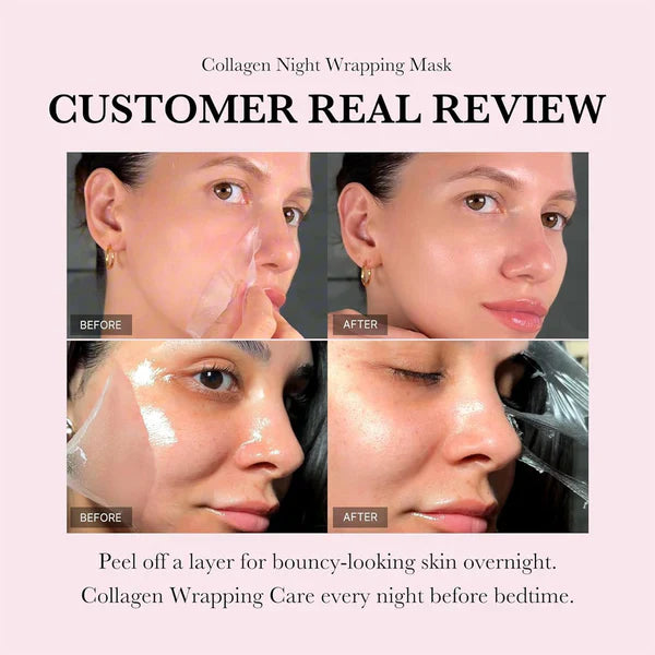 Collagen Night Wrapping Mask – Overnight Elasticity Boost (Buy 1 Get 1 Free)
