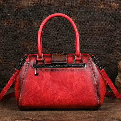 Florina - Bolso de piel con grabado y motivo floral