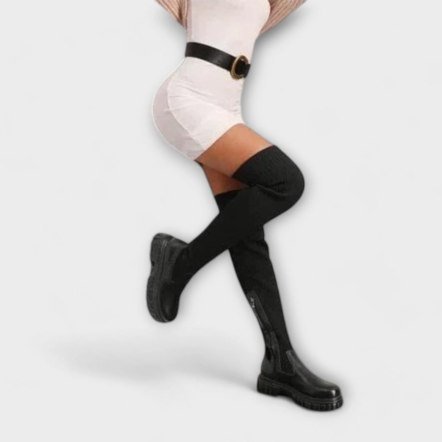 Lureva – Stivali Overknee con Suola Spessa