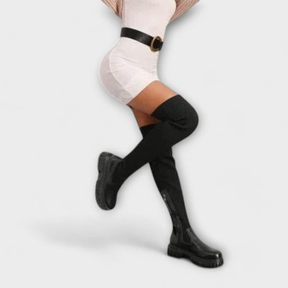 Lureva – Stivali Overknee con Suola Spessa