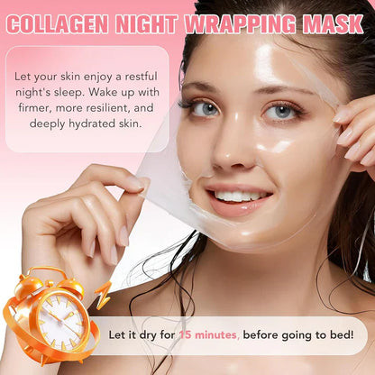 Collagen Night Wrapping Mask – Overnight Elasticity Boost (Buy 1 Get 1 Free)