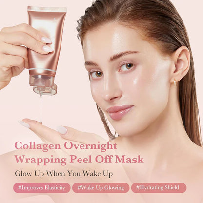 Collagen Night Wrapping Mask – Overnight Elasticity Boost (Buy 1 Get 1 Free)