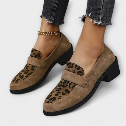 Karla| Zapatos de vestir con estampado de leopardo