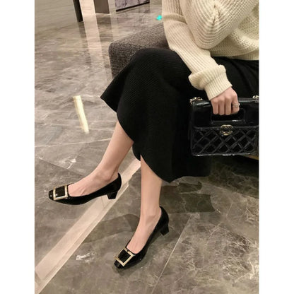 Giada - Sandalias de punta cuadrada