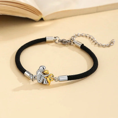 Elisa - Pulsera de cordón con icono de perro