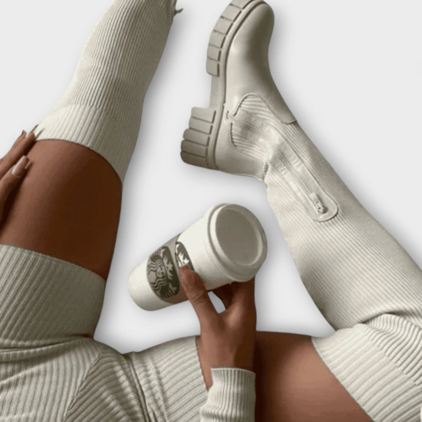 Lureva – Stivali Overknee con Suola Spessa