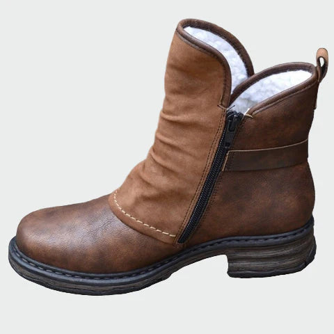 Botas de piel campestre para comodidad diaria