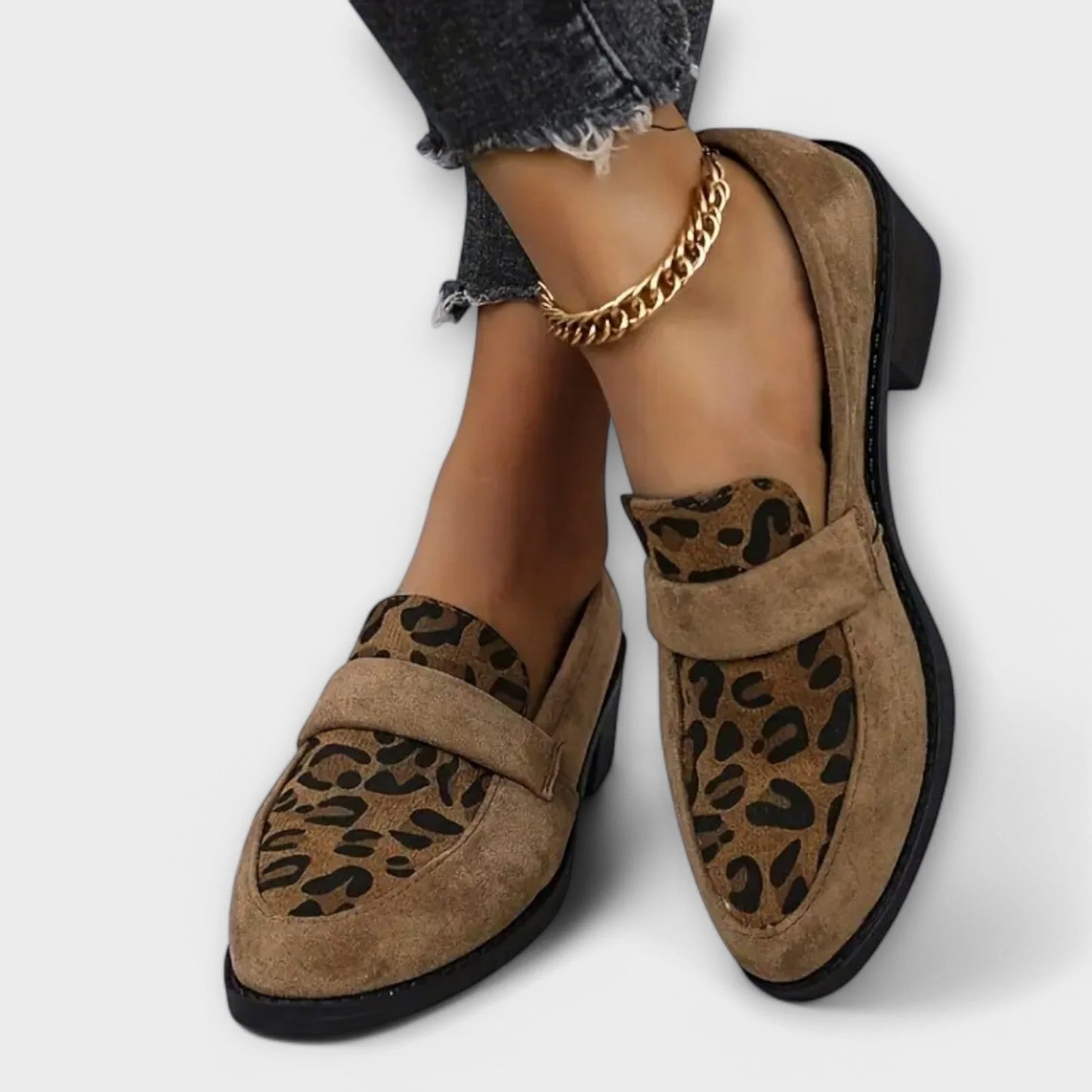 Karla| Zapatos de vestir con estampado de leopardo