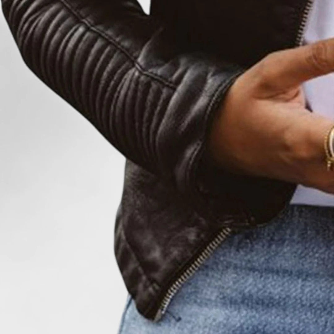 Santana - Elegante chaqueta de cuero