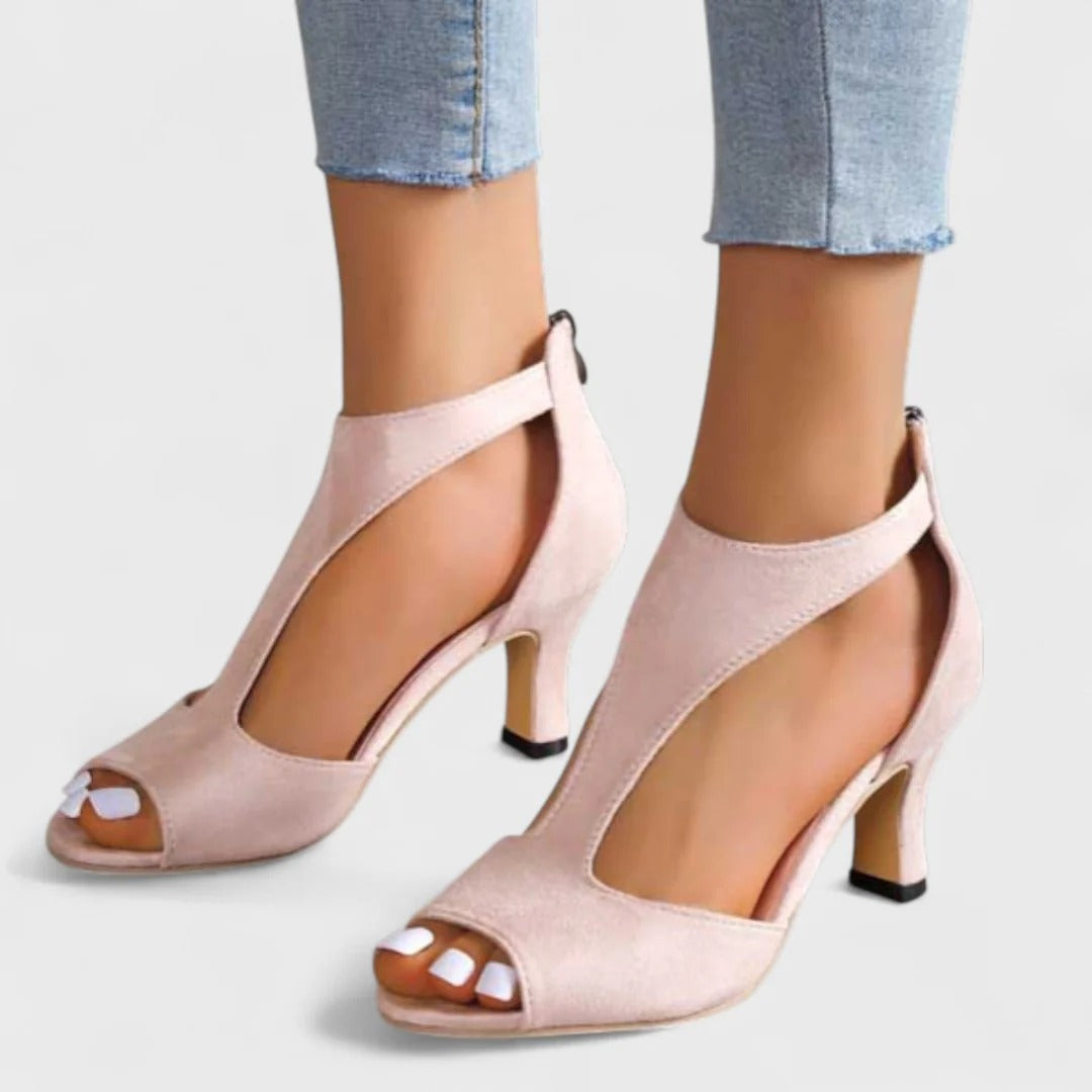 Zorine - Sandalias ortopédicas de tacón