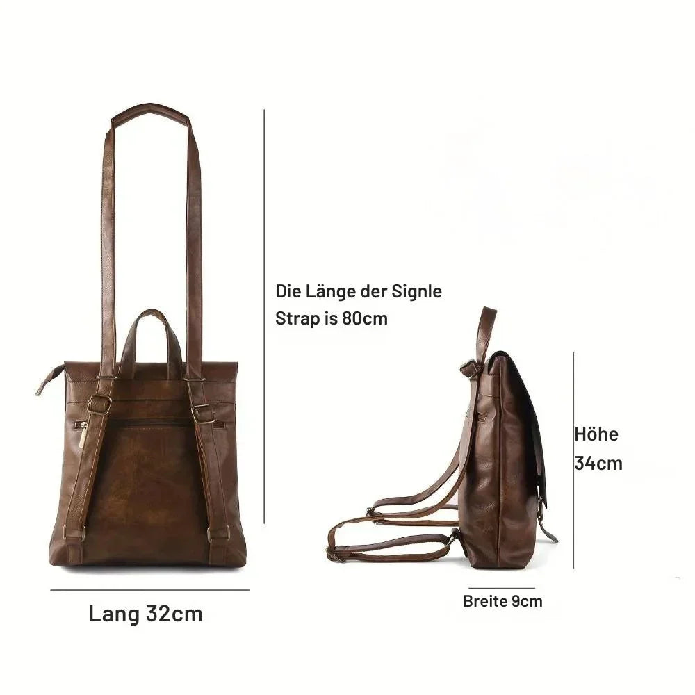 Ermelinde – Mochila retro multifuncional