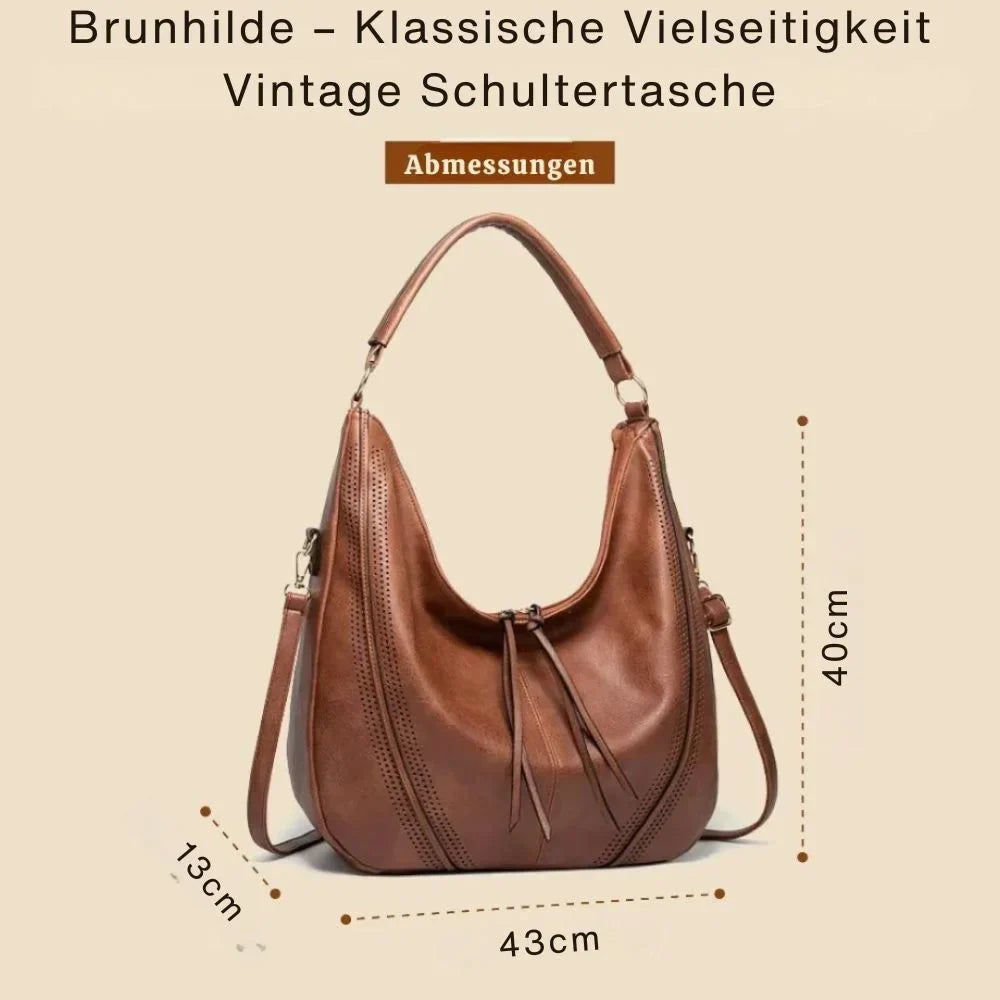 Brunhilde – Bolso de hombro vintage clásico y versátil